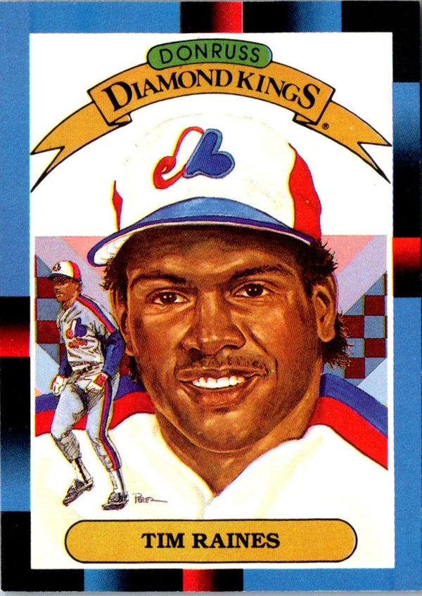 1988 Diamond Kings Tim Raines #2