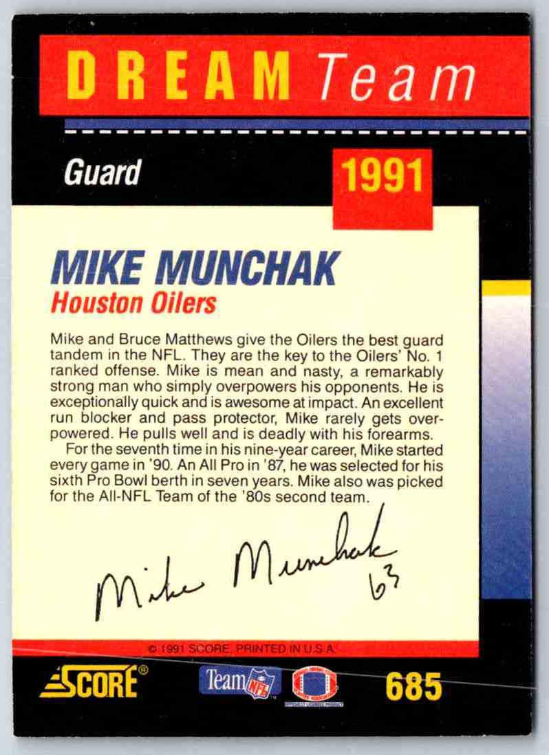 1994 Score Mike Munchak