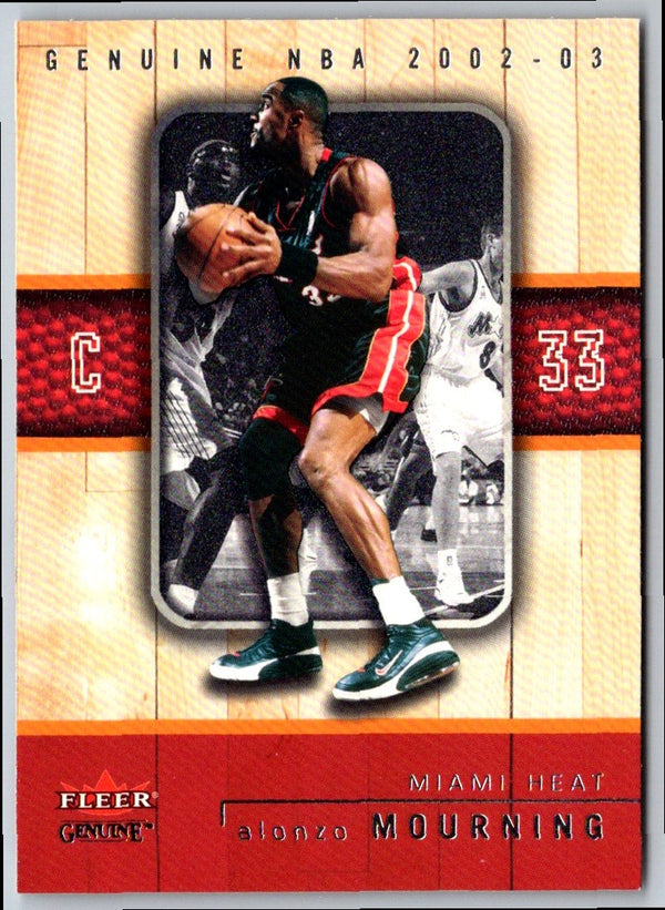 2002 Fleer Genuine Alonzo Mourning #99