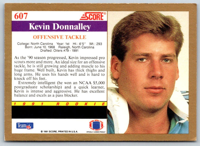 1991 Score Kevin Donnalley