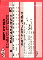 1988 Classic Red Cory Snyder #184