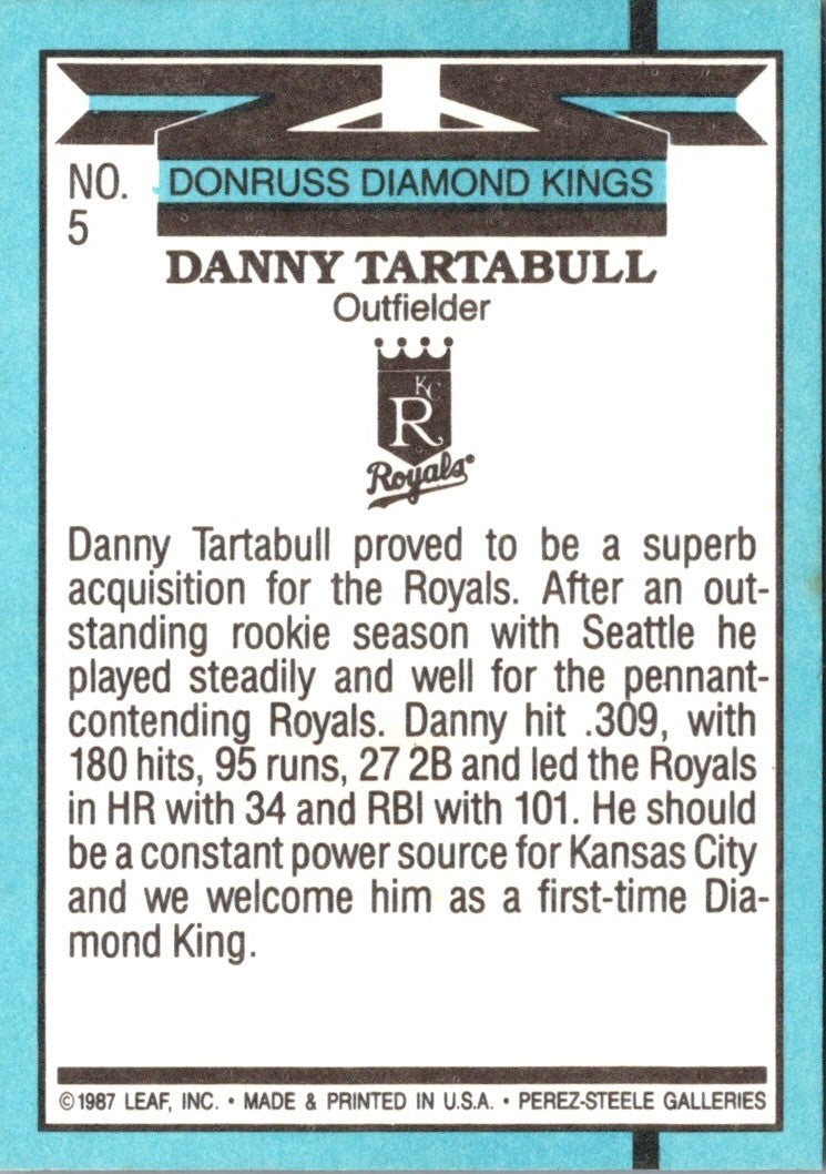 1988 Diamond Kings Danny Tartabull