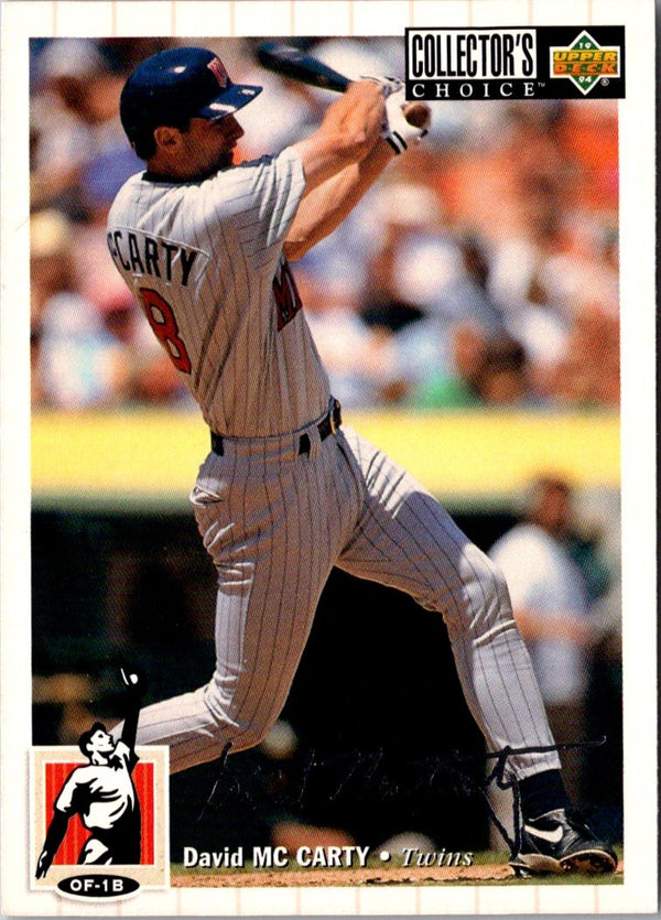 1994 Collector's Choice David McCarty #194 Silver Signature