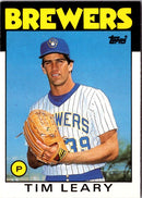 1986 Topps Traded Tim Leary