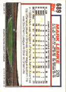 1992 Topps Mark Lemke