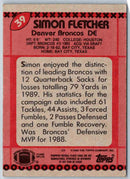1990 Topps Simon Fletcher