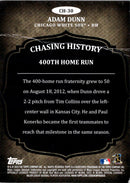 2013 Topps Chasing History Adam Dunn