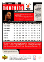 1998 UD Choice Alonzo Mourning #74