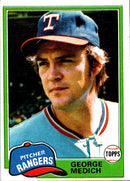 1981 Topps George Medich