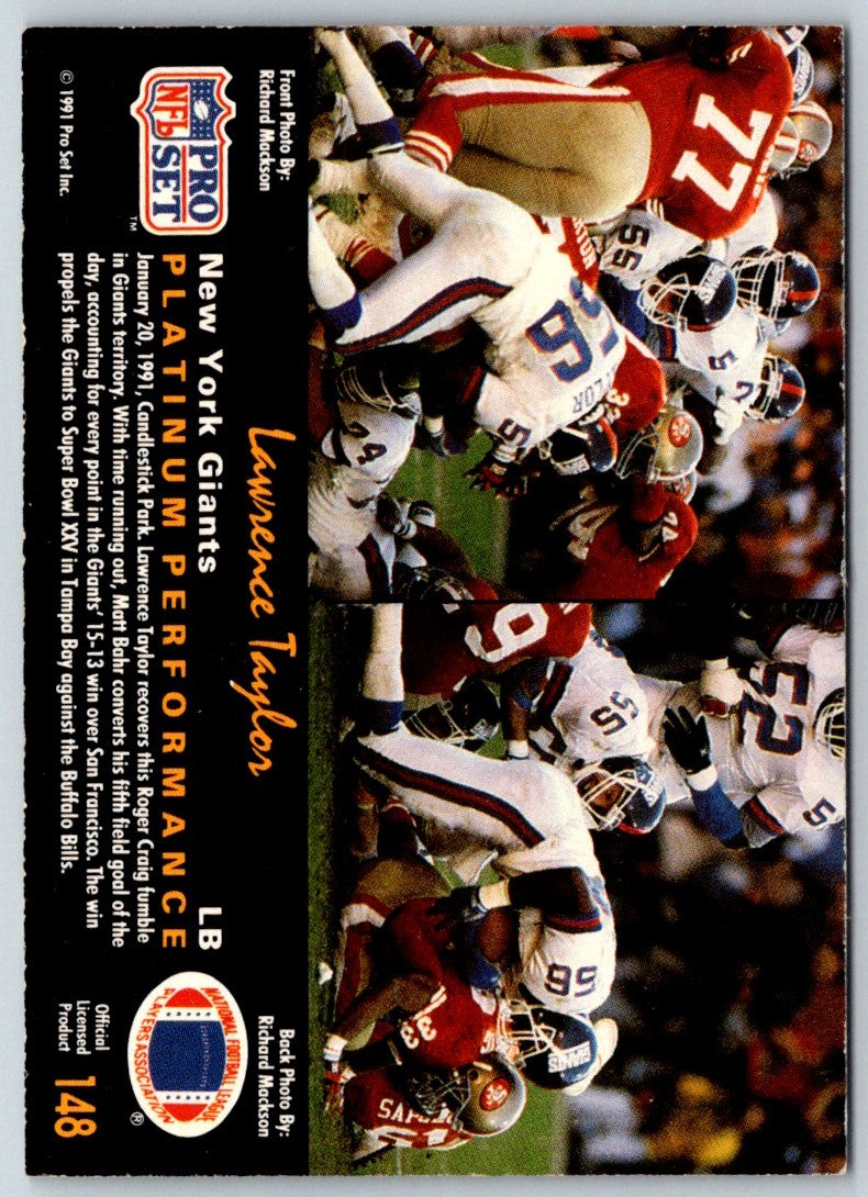 1992 Pro Set New York Giants