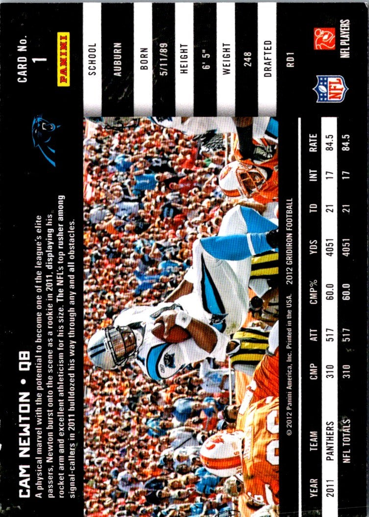 2012 Panini Cam Newton