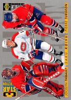 1996 Collector's Choice Jocelyn Thibault/Saku Koivu/Pierre Turgeon #321