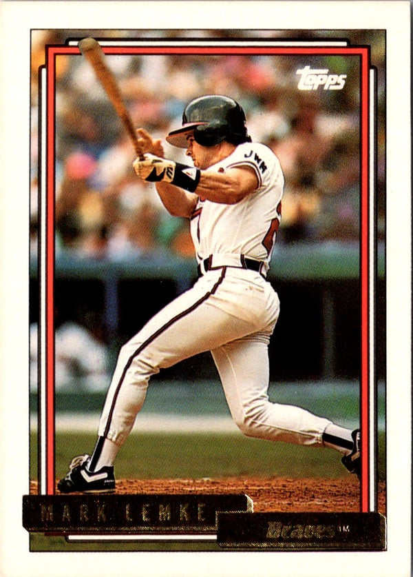 1992 Topps Mark Lemke #689