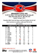 2012 Topps Brandon Lloyd