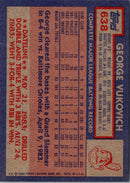 1984 Topps George Vukovich