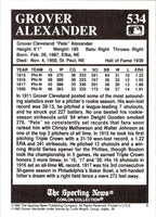 1992 Conlon Collection TSN Grover C. Alexander #534