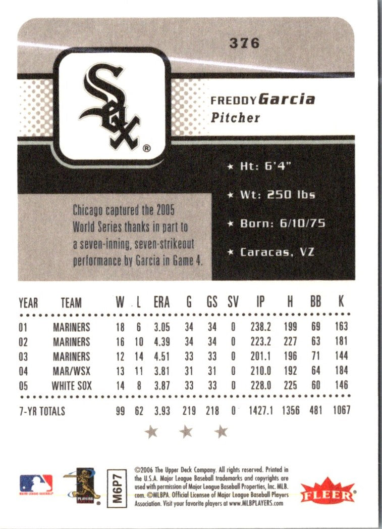 2006 Fleer Freddy Garcia