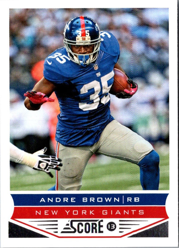 2013 Score Andre Brown #142