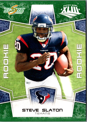 2008 Score Super Bowl XLIII Steve Slaton #392