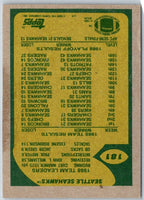 1989 Topps Box Bottoms Dave Krieg/Kevin Greene #P