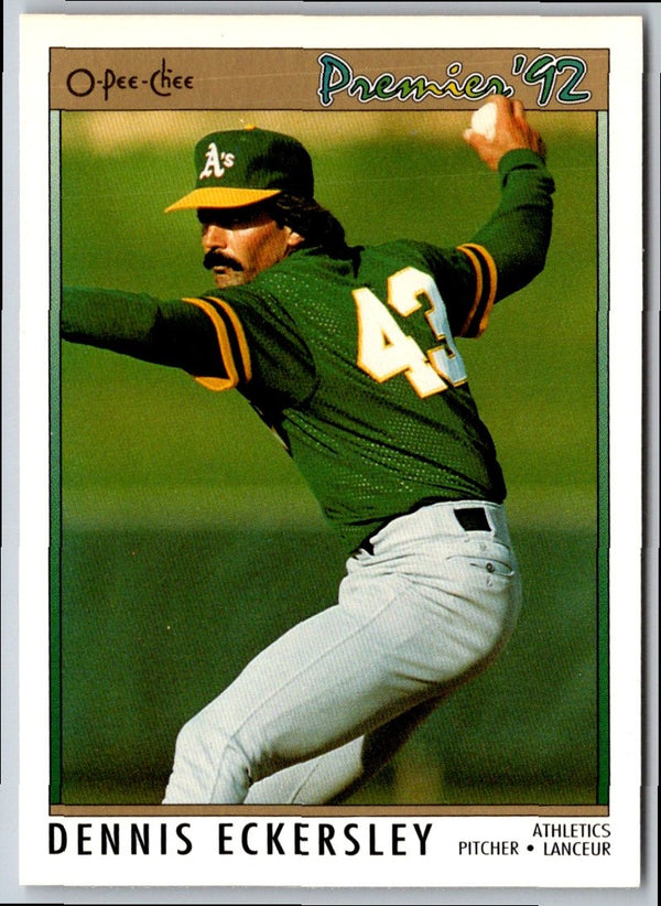 1992 O-Pee-Chee Premier Dennis Eckersley #188