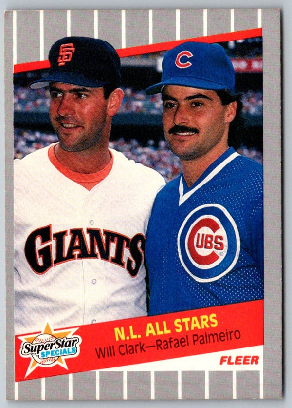 1989 Fleer Will Clark/Rafael Palmeiro #631