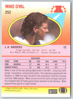 1990 Fleer Mike Dyal #252 Rookie
