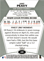 2008 Finest Jake Peavy #60