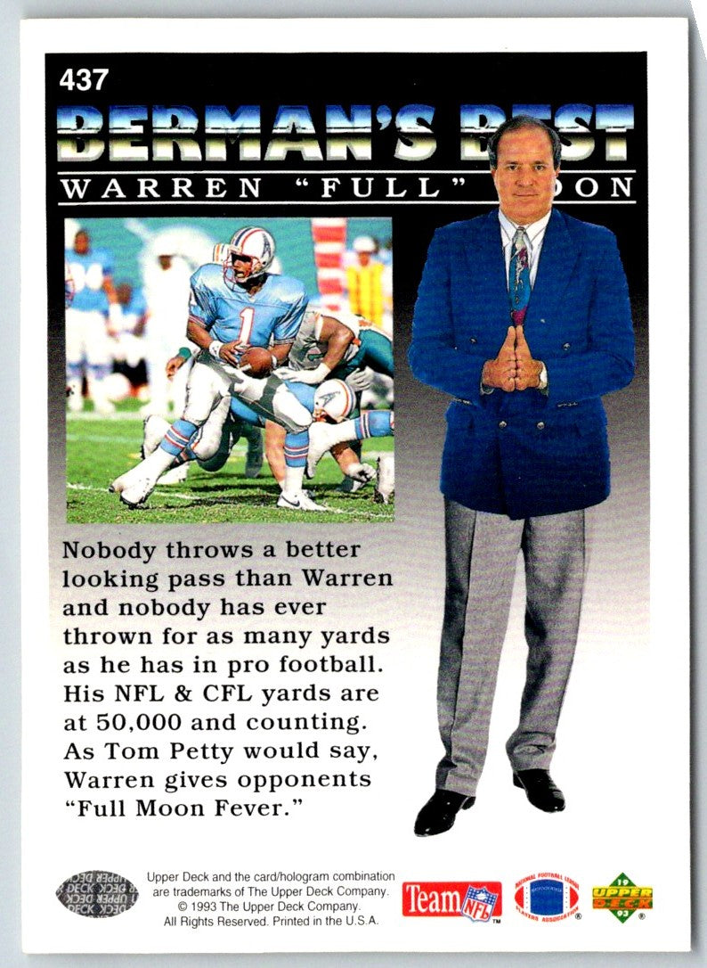 1993 Upper Deck Warren Moon