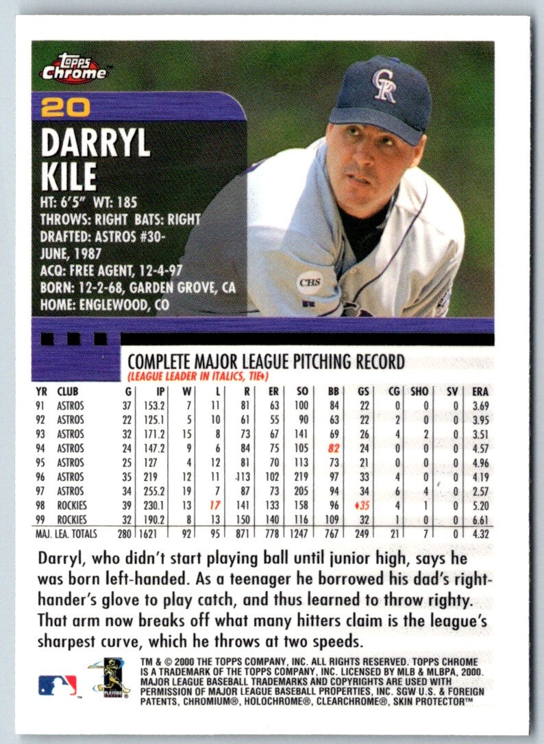 2000 Topps Darryl Kile