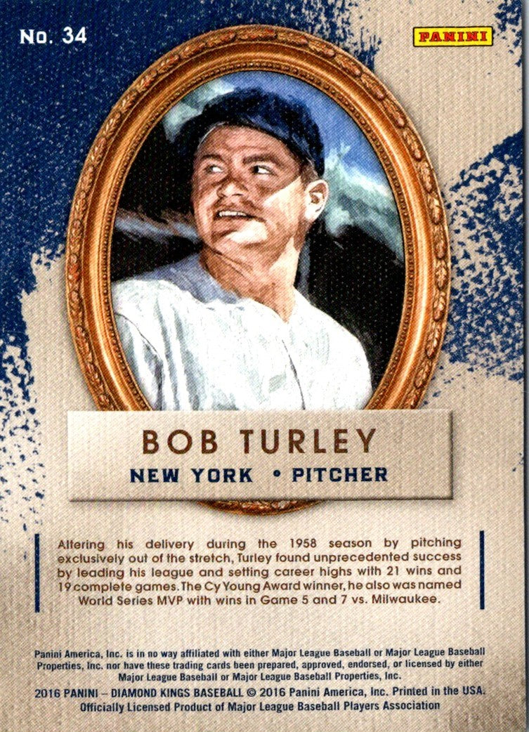 2016 Panini Diamond Kings Bob Turley