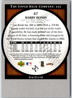 2001 Upper Deck Pros & Prospects Barry Bonds #67