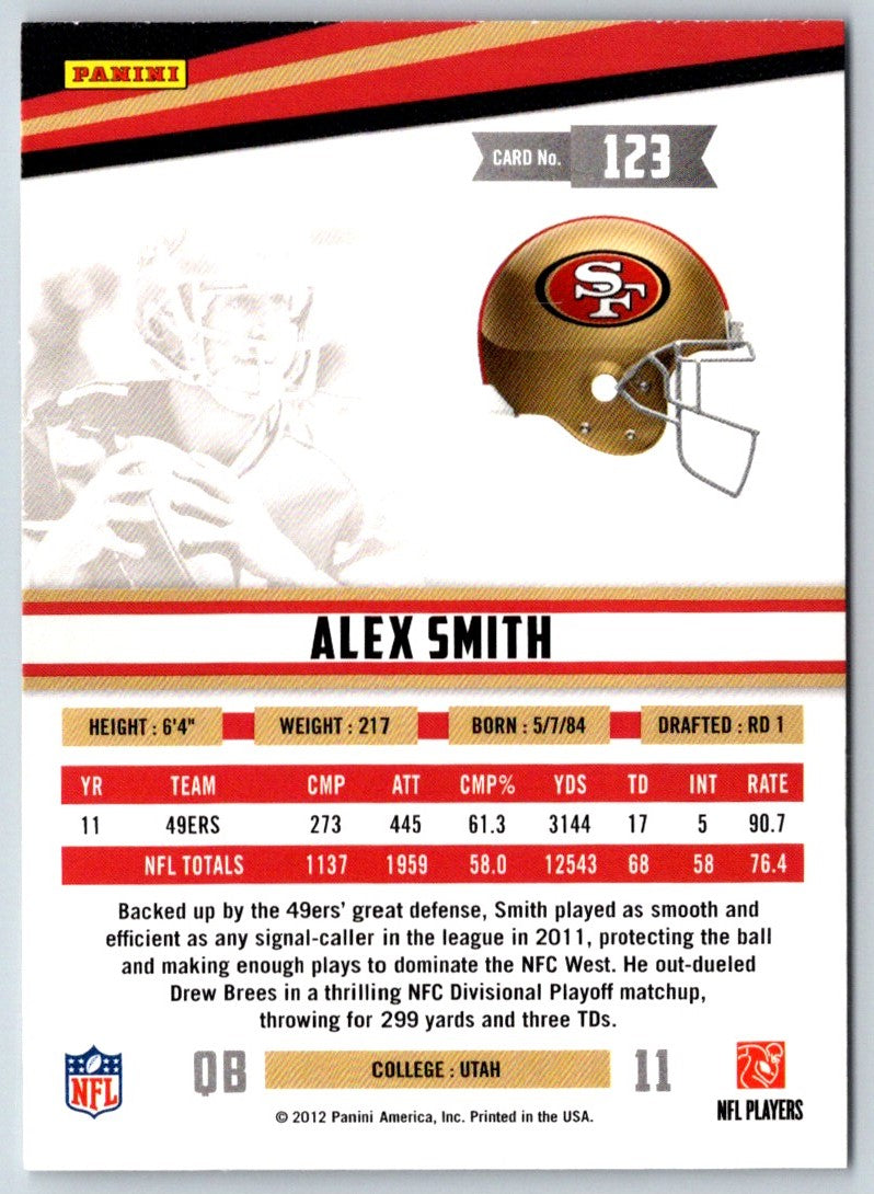 2012 Panini Rookies & Stars Alex Smith