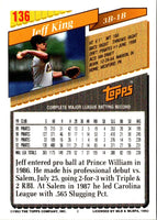 1993 Topps Jeff King #136