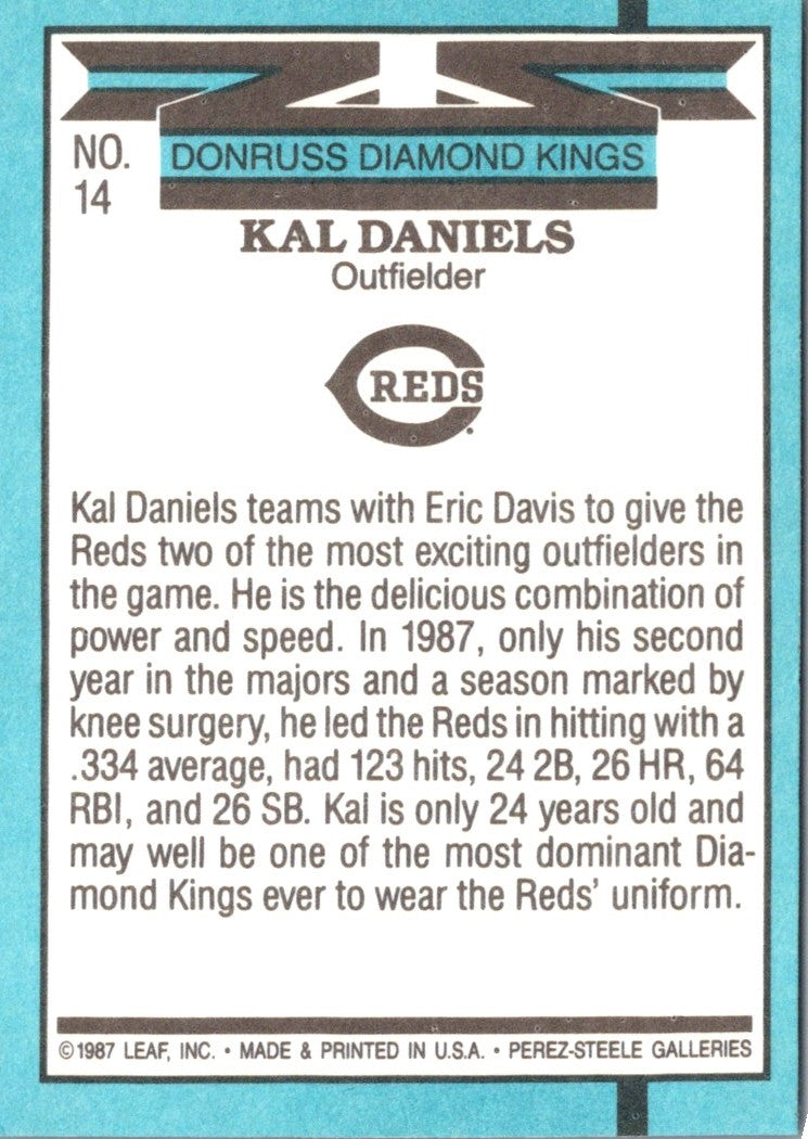 1988 Diamond Kings Kal Daniels