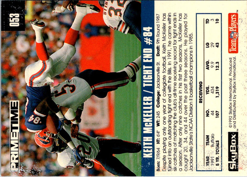 1992 Skybox Impact Keith McKeller