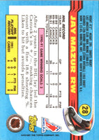 1991 Topps Jay Mazur #28 Rookie