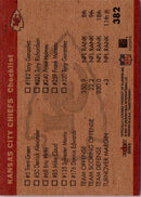 2001 Fleer Tradition Kansas City Chiefs Team Leaders