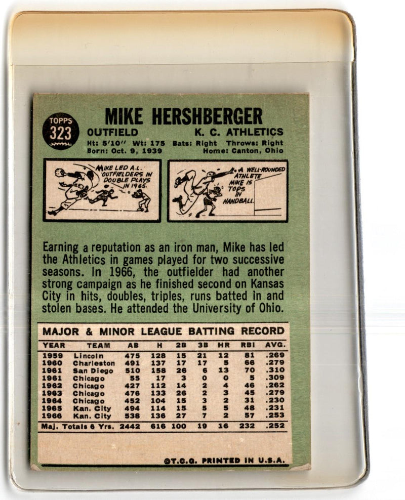 1967 Topps Mike Hershberger