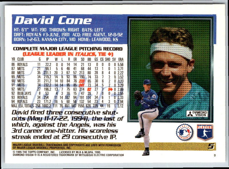 1995 Topps David Cone