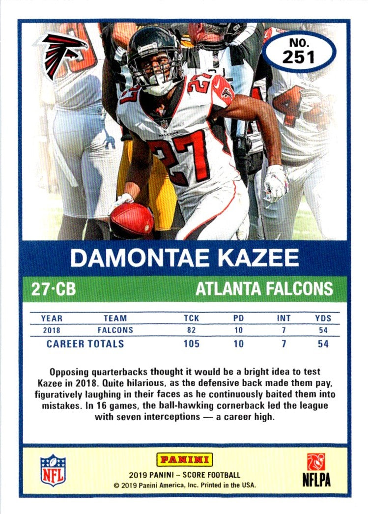 2019 Score Damontae Kazee