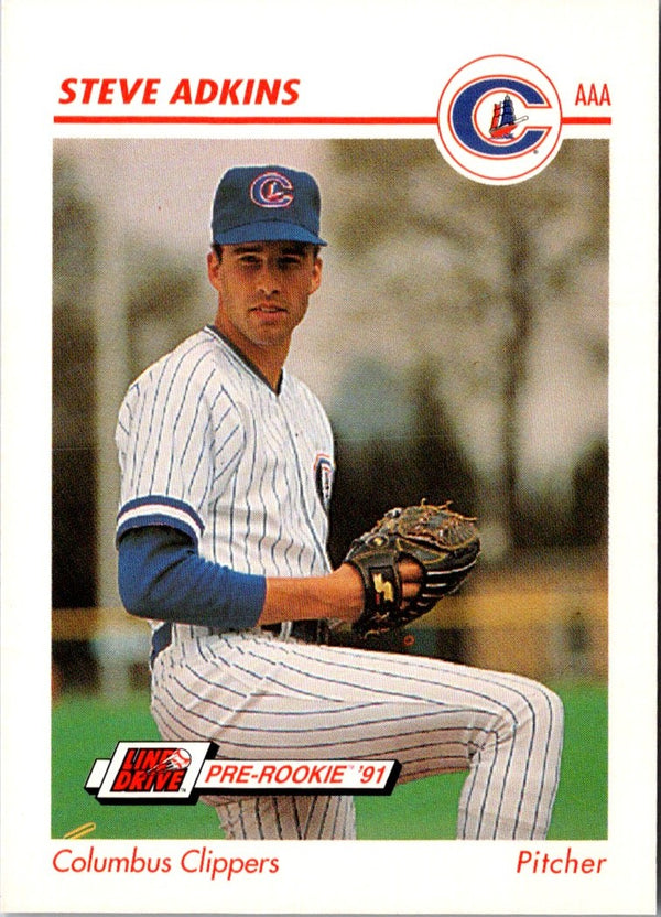 1991 Line Drive AAA Steve Adkins #101