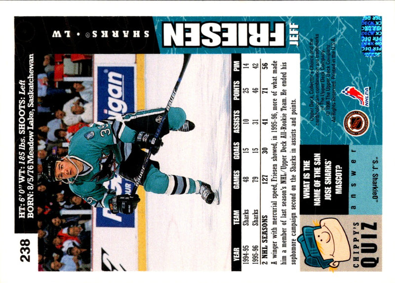 1996 Collector's Choice Jeff Friesen