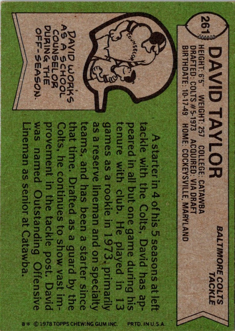 1978 Topps David Taylor