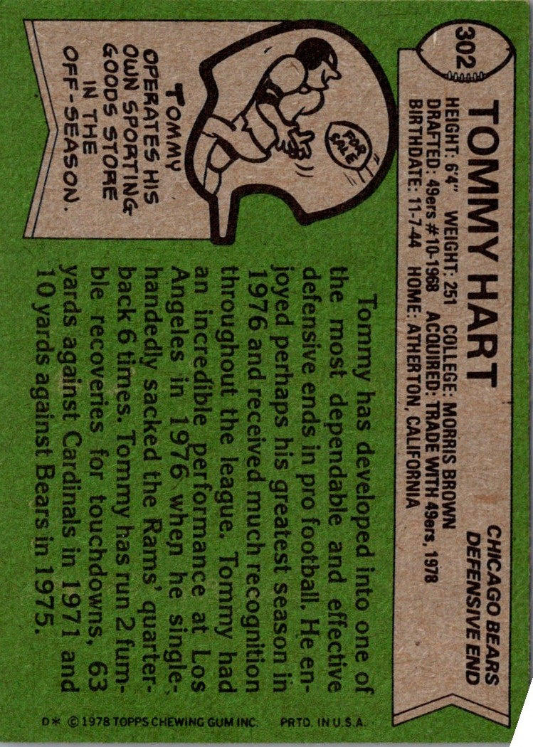 1978 Topps Tommy Hart