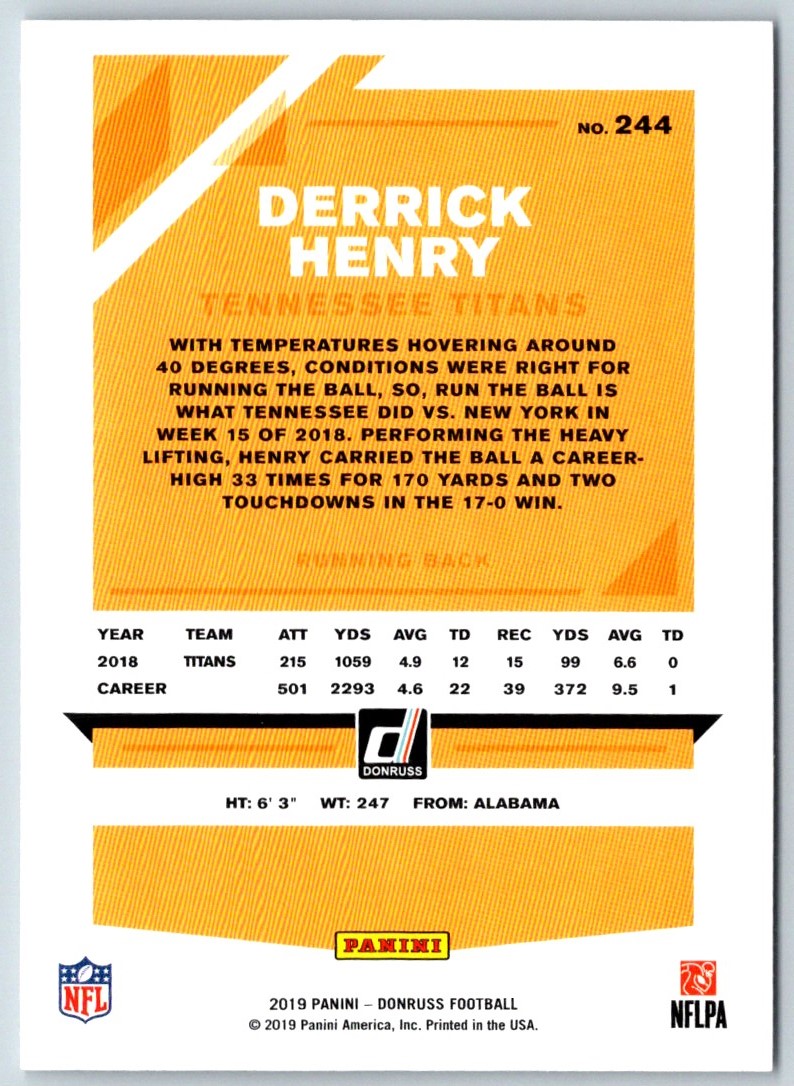 2019 Donruss Derrick Henry