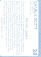 1989 Collegiate Collection North Carolina's Finest Charlie Scott #28