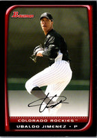 2008 Bowman Ubaldo Jimenez #67