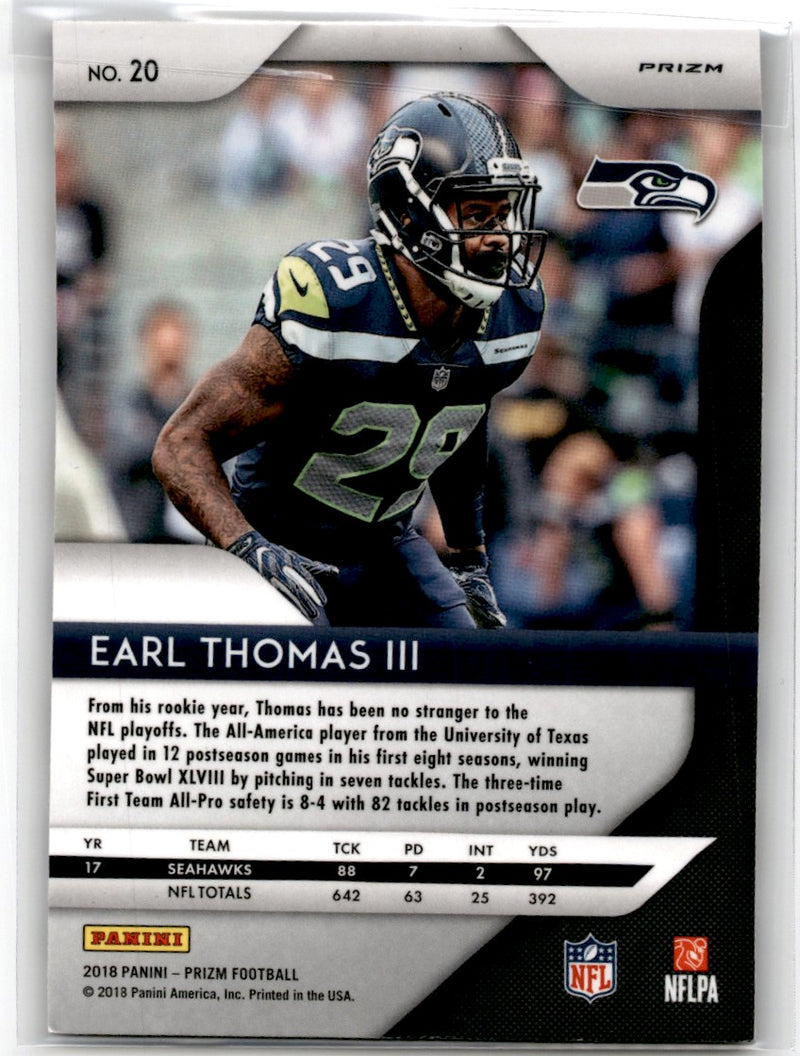 2018 Panini Prizm Earl Thomas III