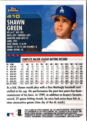 1999 Topps Chrome Shawn Green #109